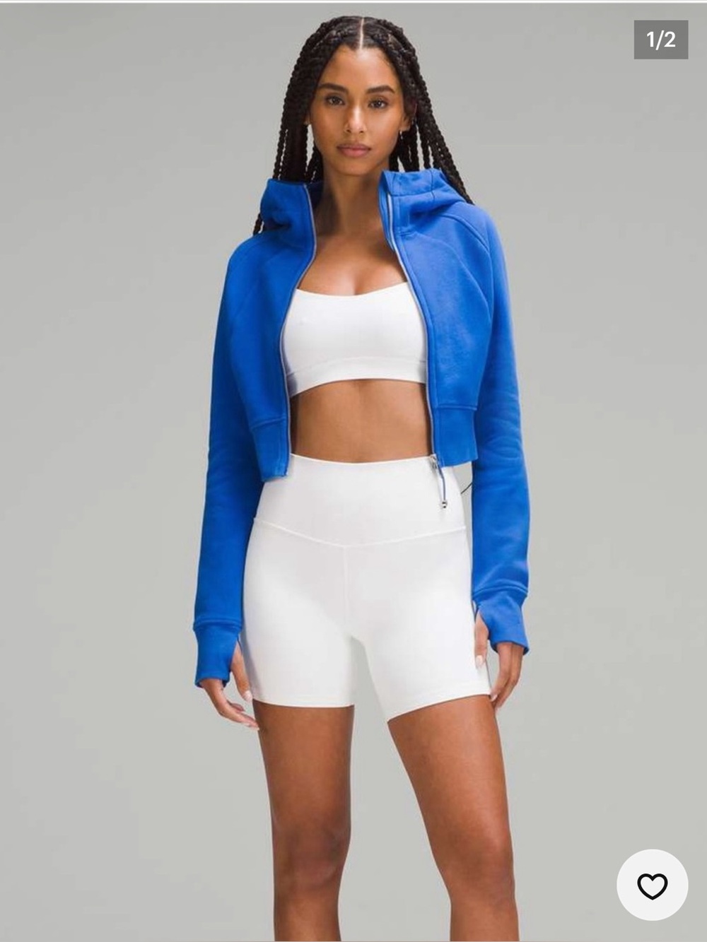 Lululemon Scuba Full-Zip Cropped Hoodie